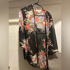 Flower kimono tunic